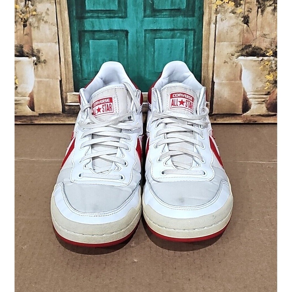 Converse Fastbreak 83 Mid White Casino Red Shoes Men's Sz 10 Women's Sz 11.5 - Picture 2 of 8